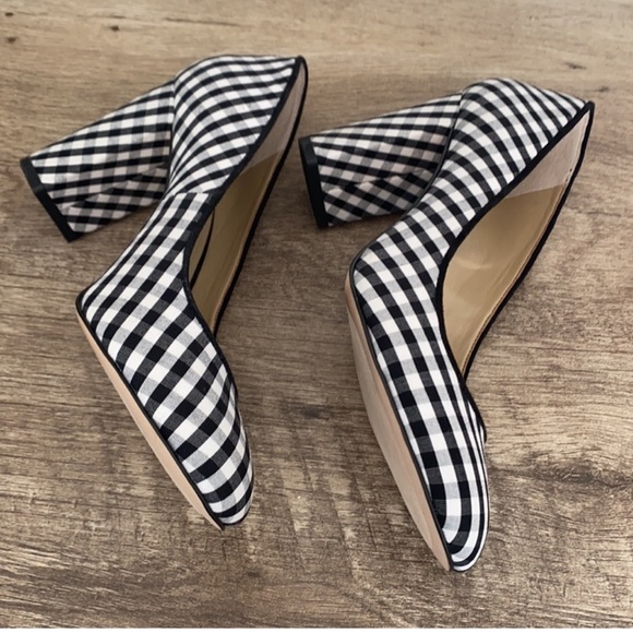 ANN TAYLOR Gingham Block Heels - Picture 6 of 8